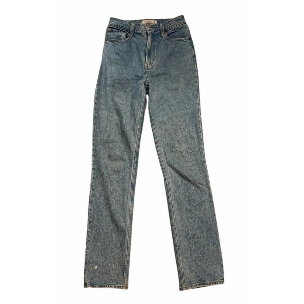 Abercrombie & Fitch Women's the 90s Straight Ultra High Rise Jeans Size 25/0